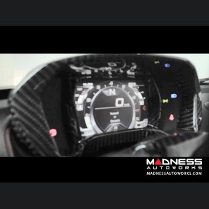 Alfa Romeo 4C Carbon Fiber Instrument Gauge Trim